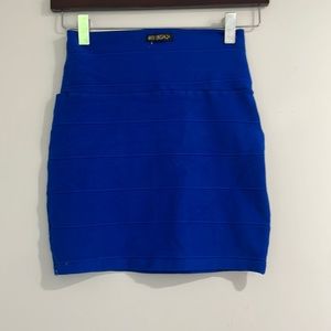 Bandage skirt in royal blue